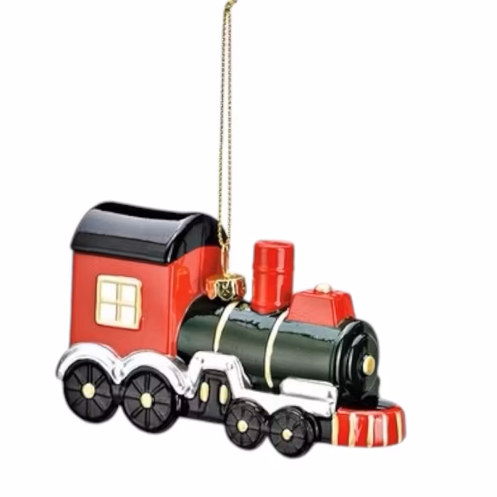 Tåg i rött & grönt, hängande