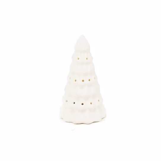 Gran med LED-ljus , liten