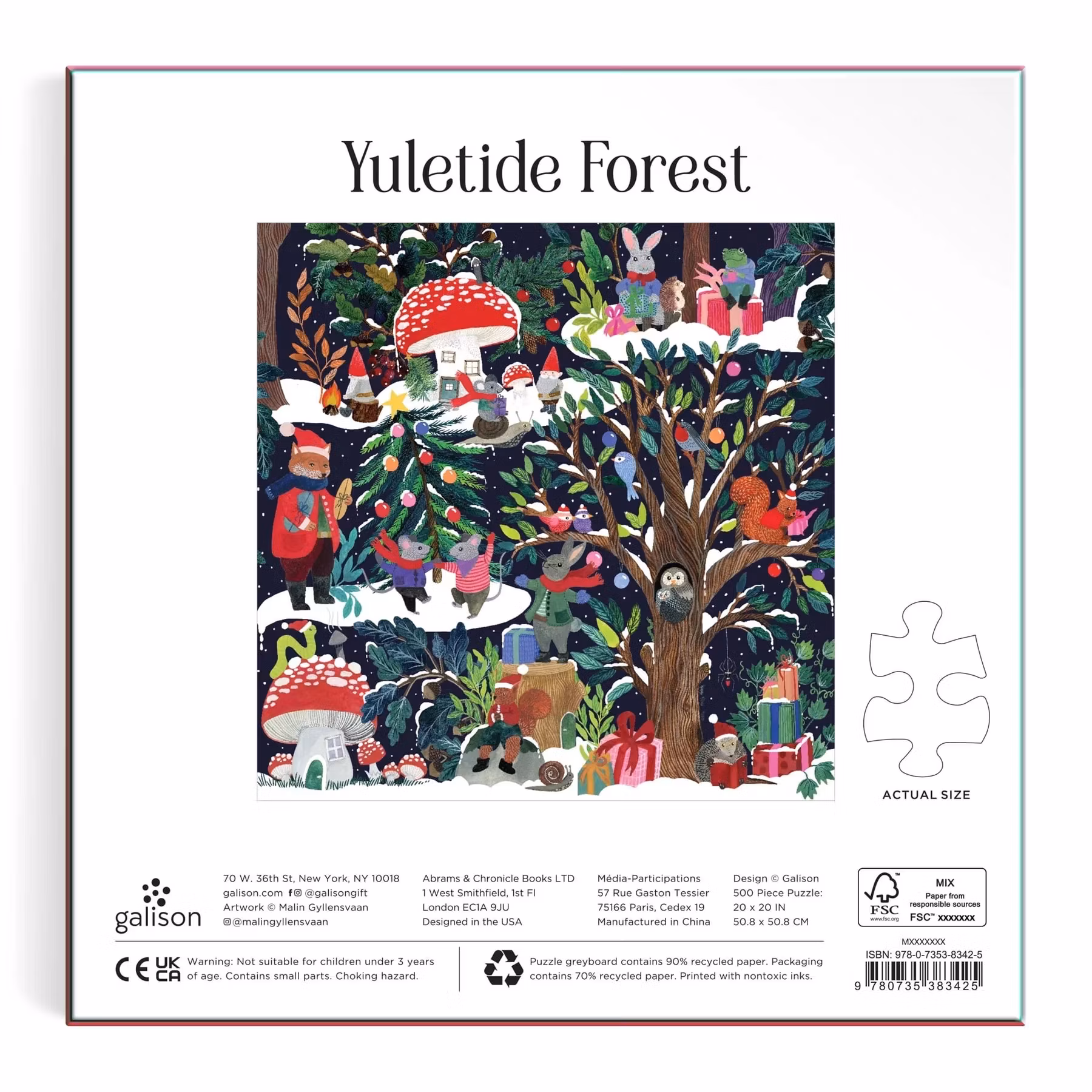 Pussel, Yuletide Forest 500 bitar