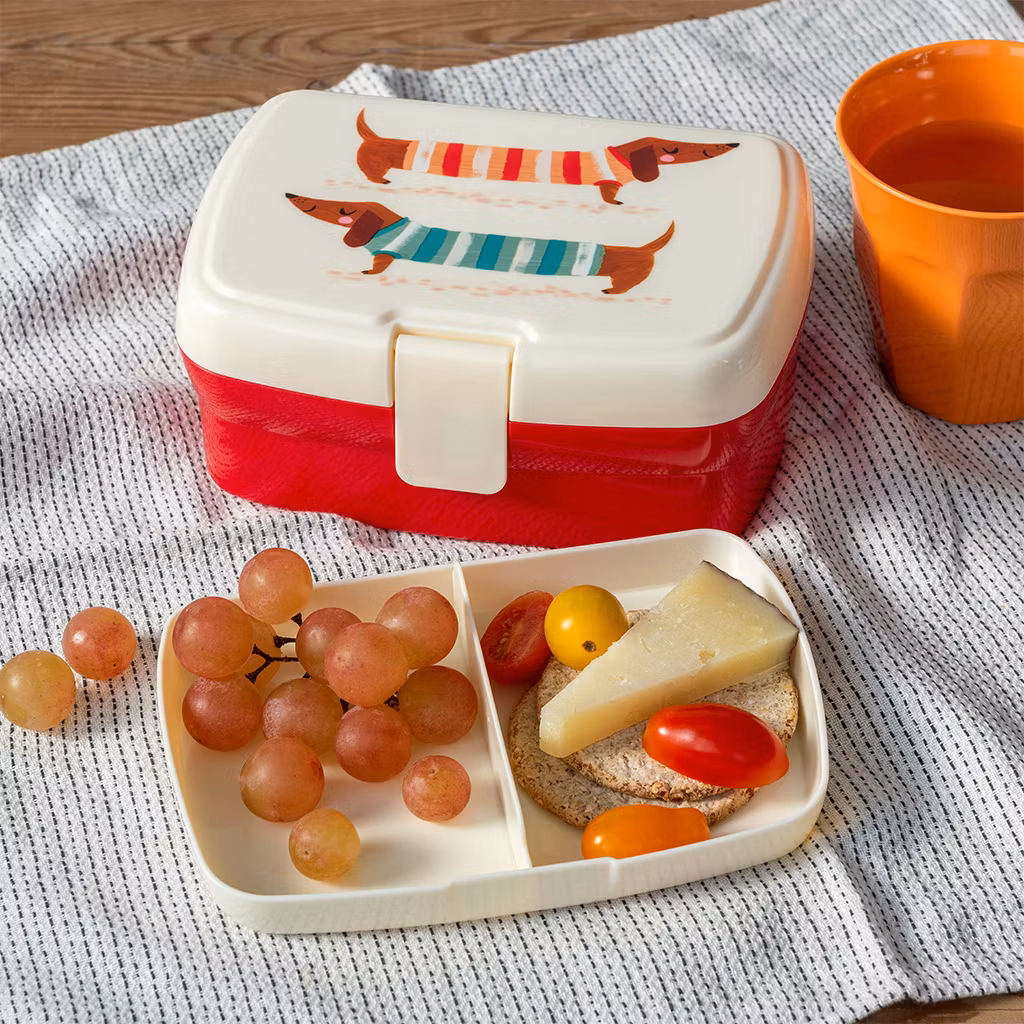 Lunchbox med bricka, Taxar