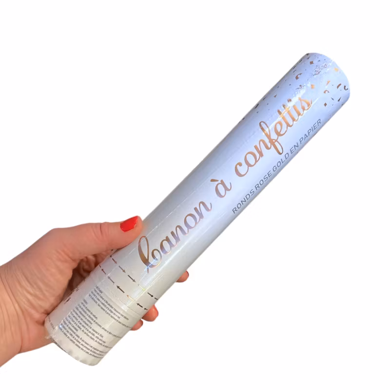 Konfettibomb, roséguld