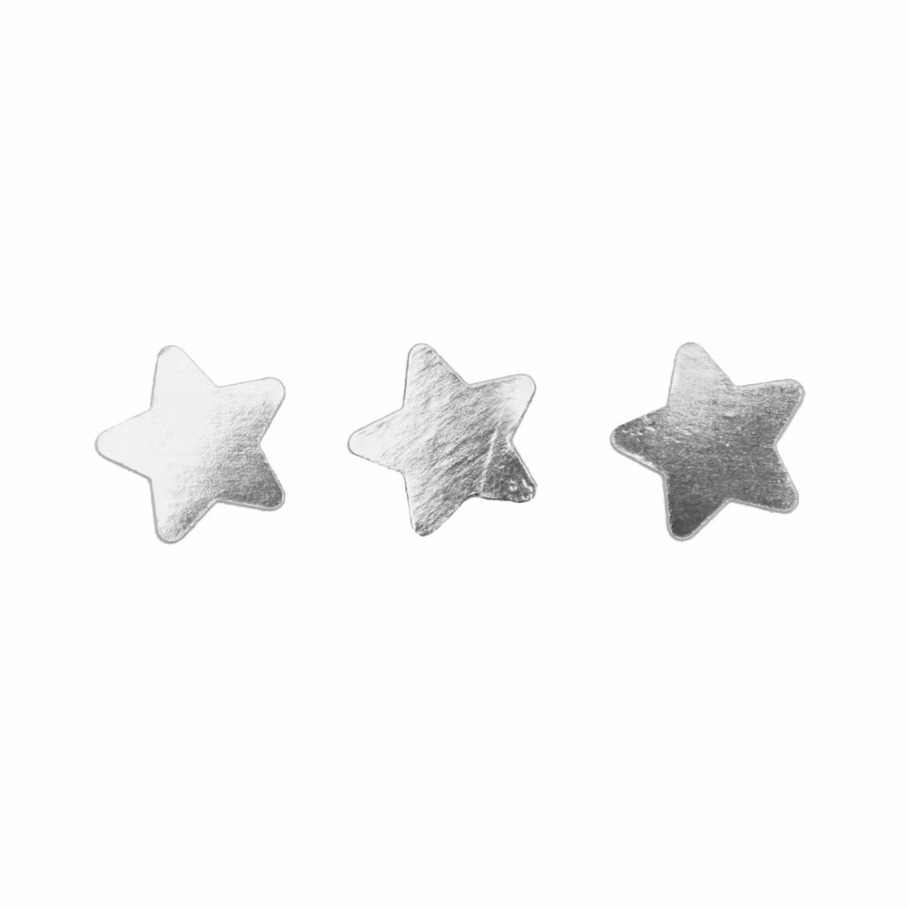 Confetti, silver stjärnor