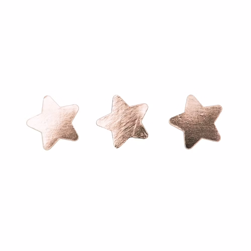 Confetti, roséguld stjärnor