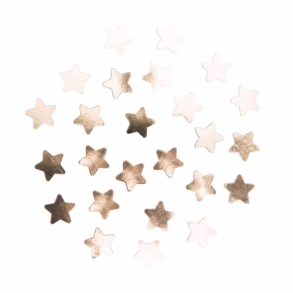 Confetti, roséguld stjärnor