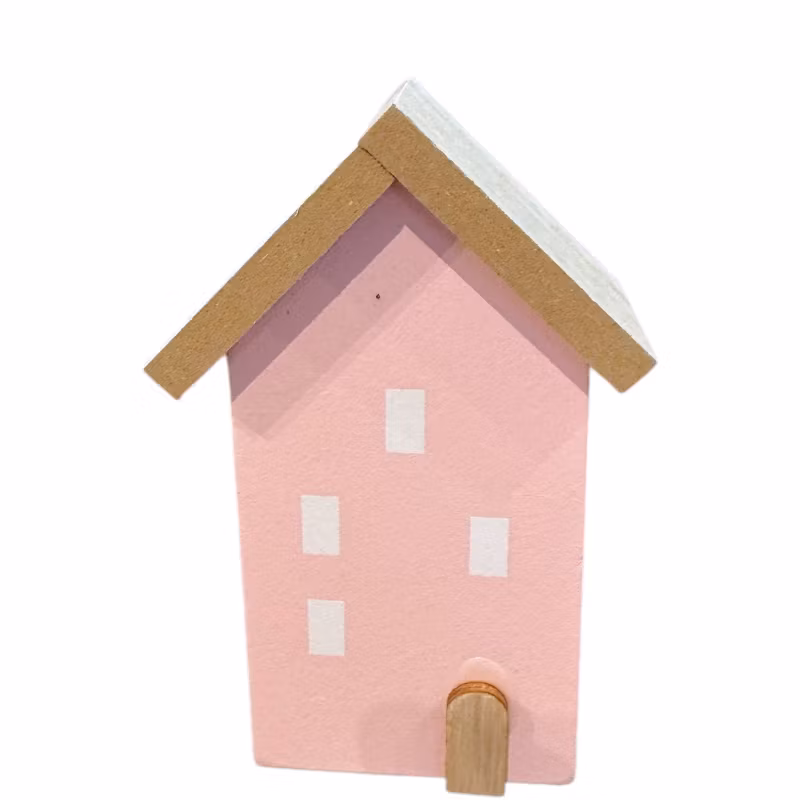 Trähus, rosa