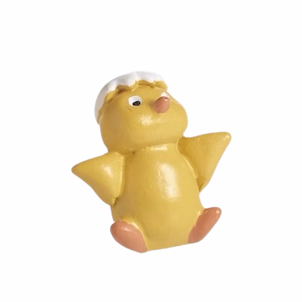 Kyckling med äggskal på huvudet, mini