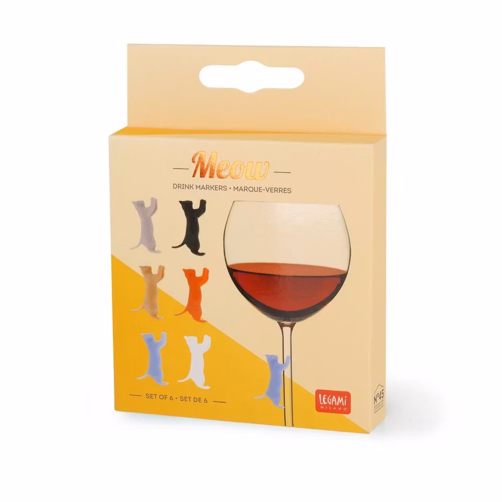 Drink markers, katter 6-pack
