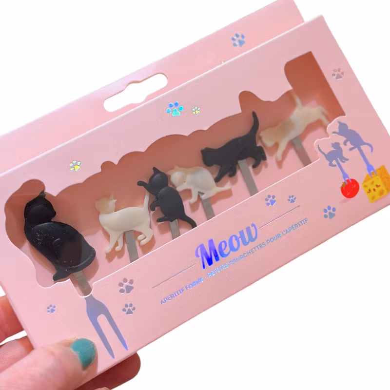 Meow - aperitif-gafflar, 6-pack
