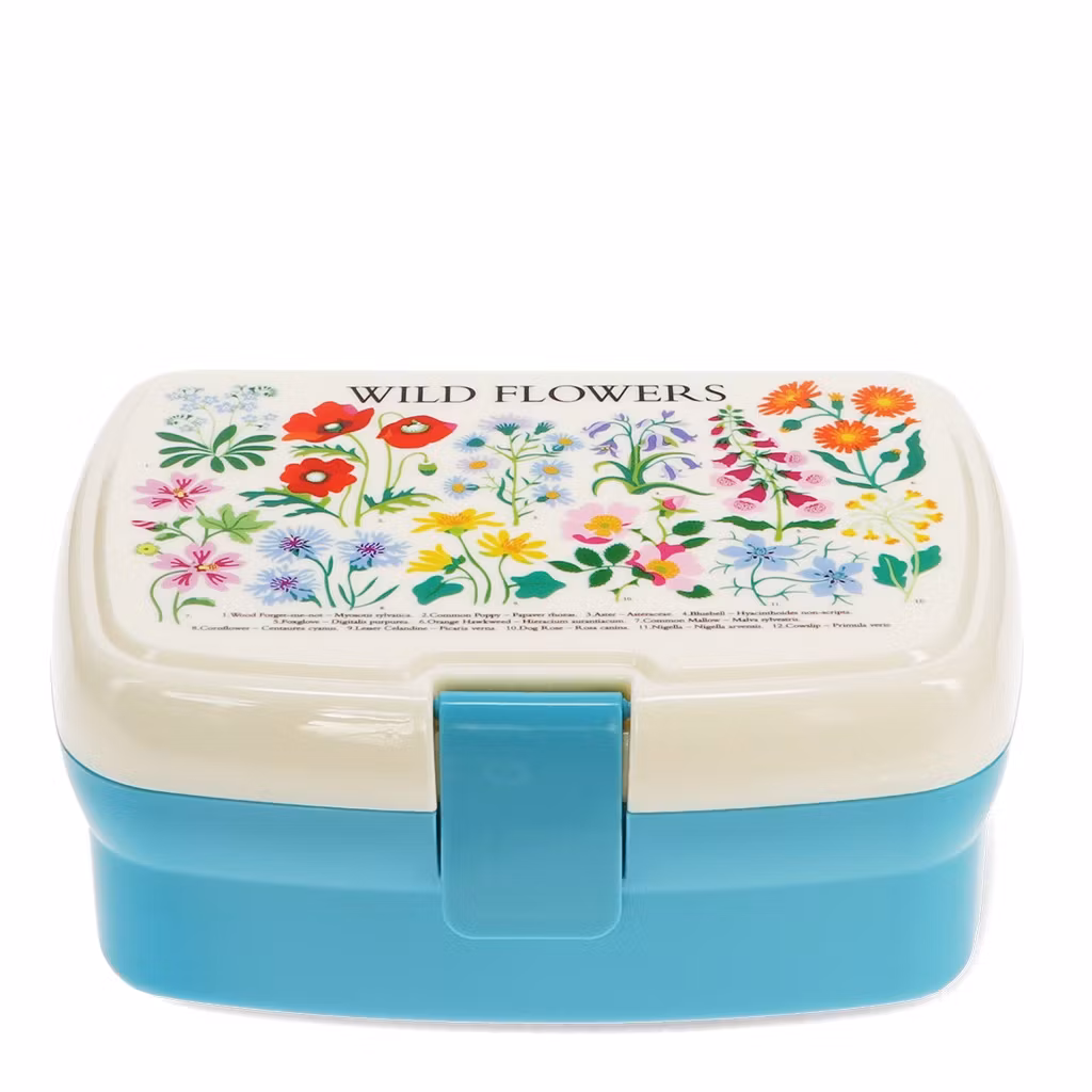 Lunchbox med bricka, Blommor