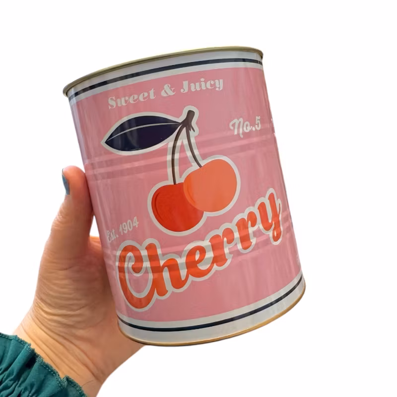 Förvaringsburk/kruka Cherry, rosa