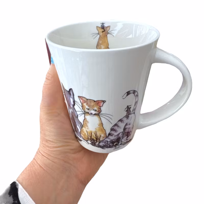 Mugg med katter