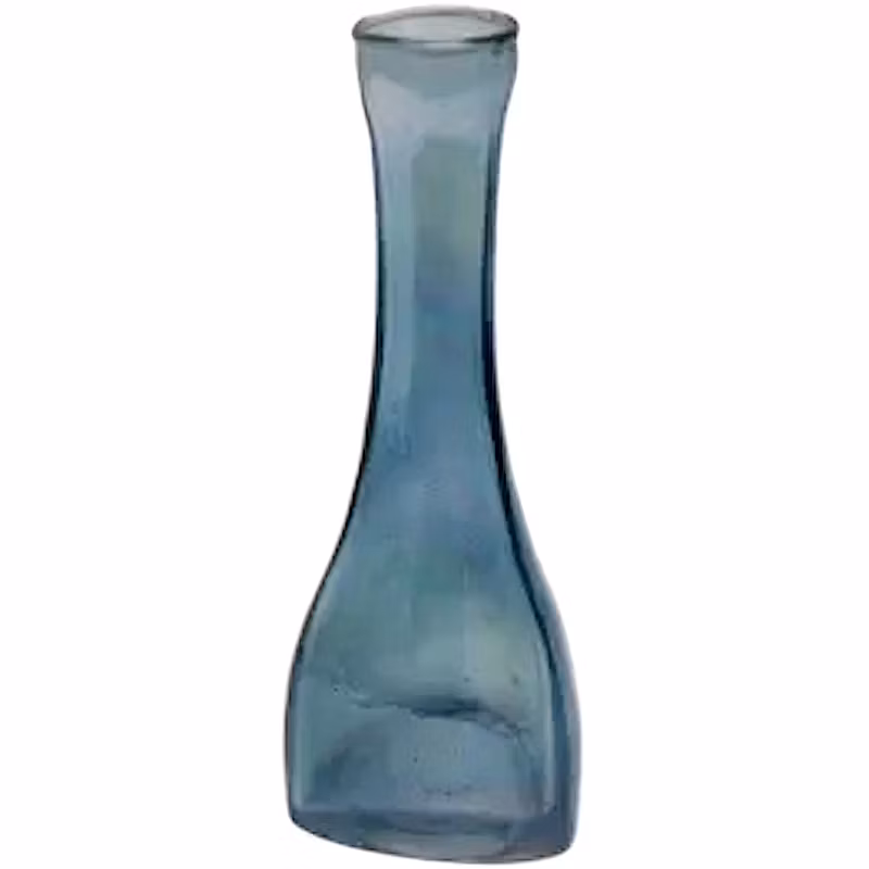 Liten vas, blått glas