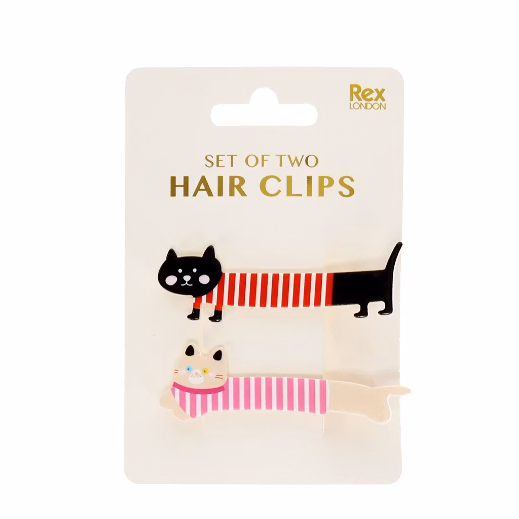 Hårspännen med kattmotiv – 2-pack