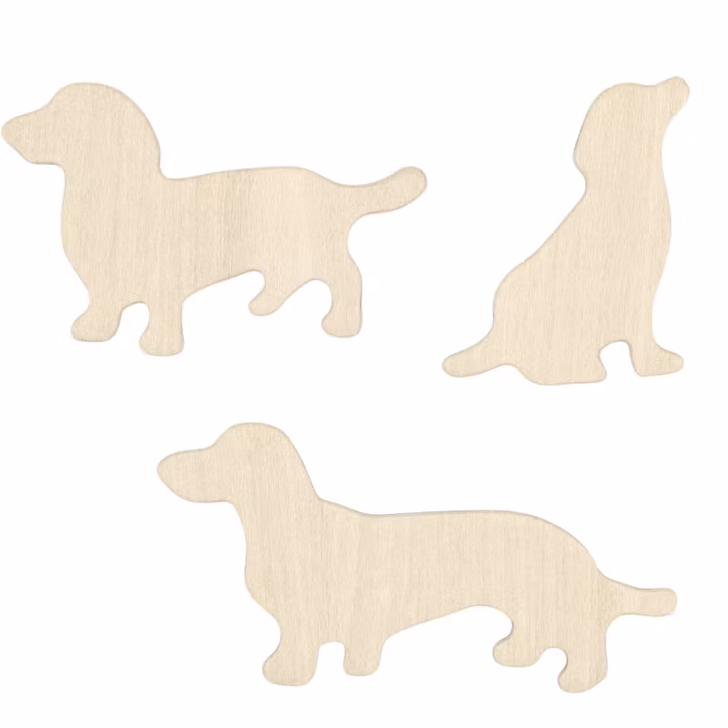 3-pack kylskåpsmagneter, hund