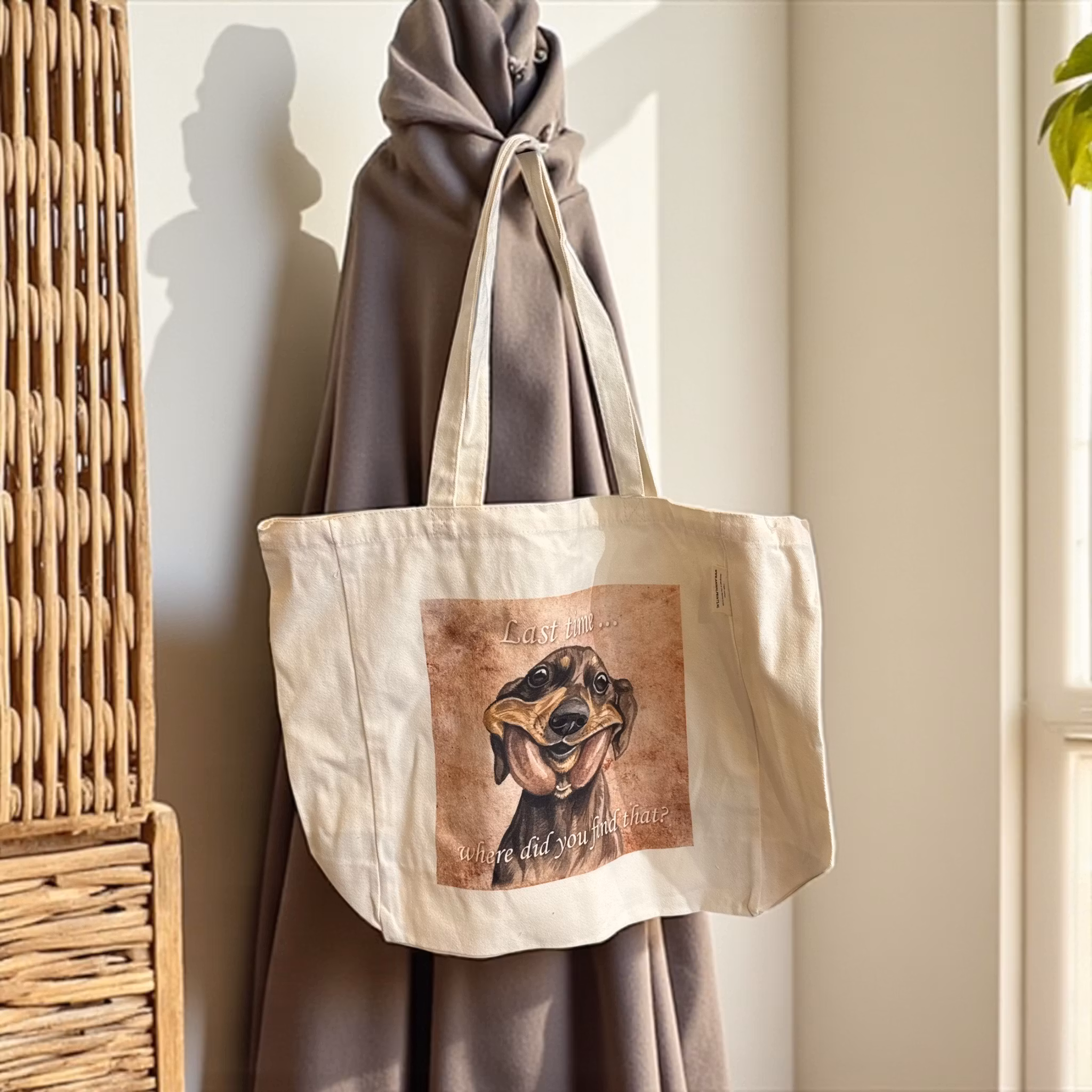 Tygkasse, suasage dog