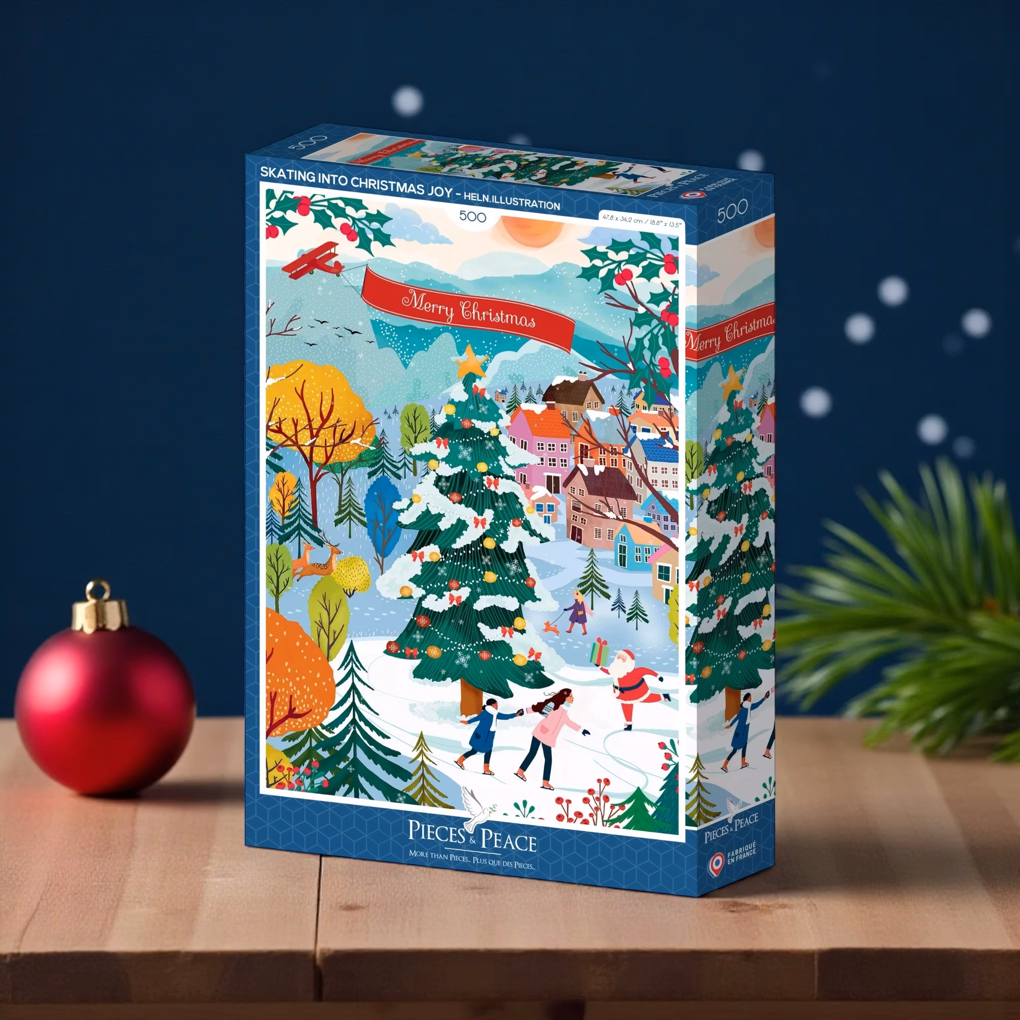 Pussel - Skating in Christmas Joy, 500 bitar