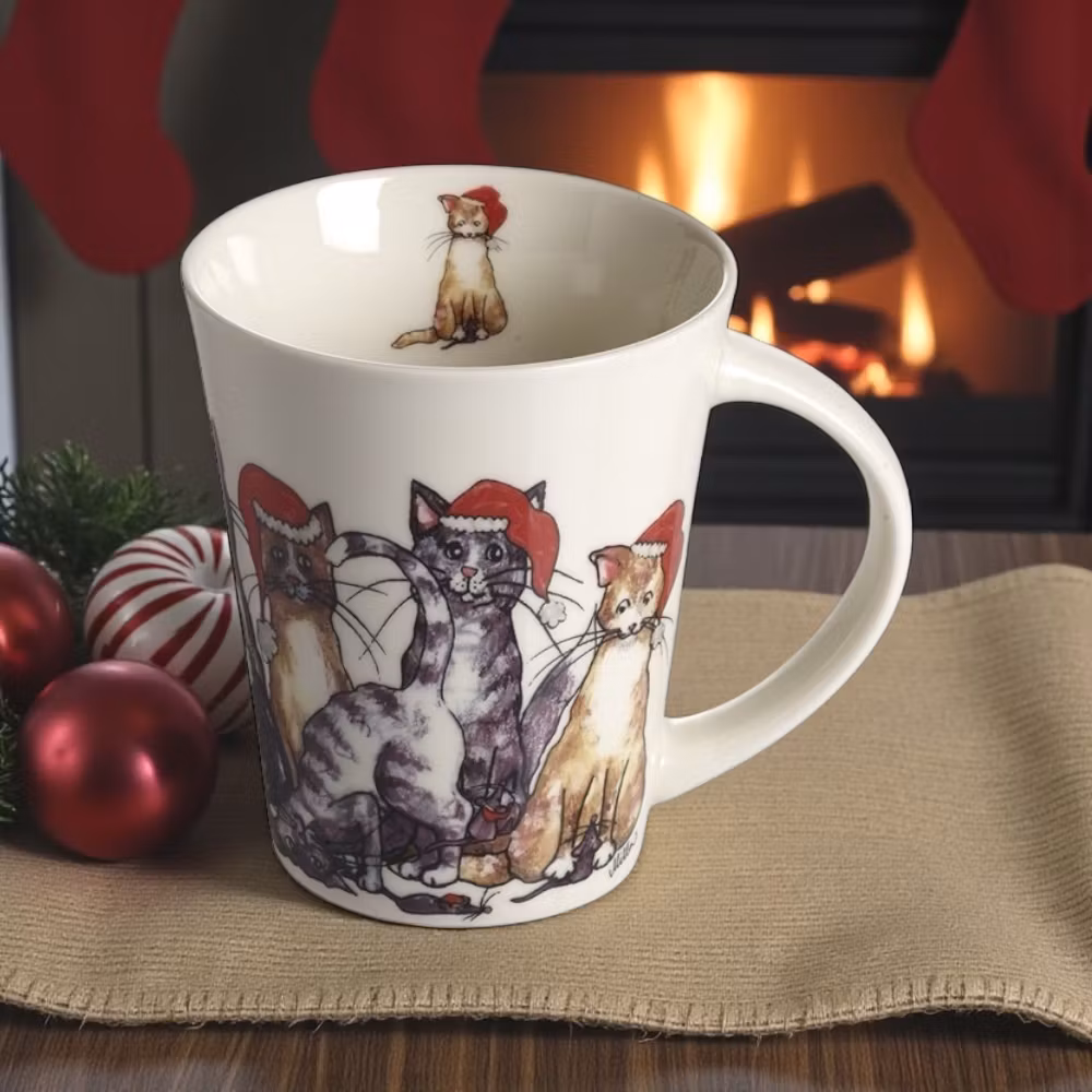 Mugg med julkatter
