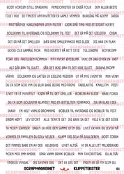 Tekster 0101, HVIT - Pensjonist Klippetekster A4