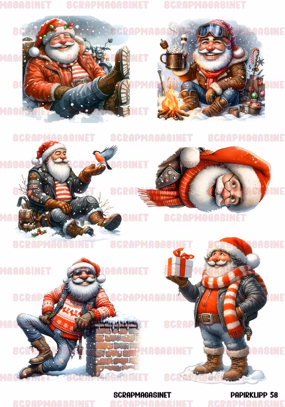 Papirklipp 58 - JuleBiker A4