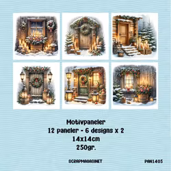 Paneler 1405 - Pakke med 12 paneler i 14x14cm