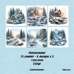 Paneler 1404 - Pakke med 12 paneler i 14x14cm