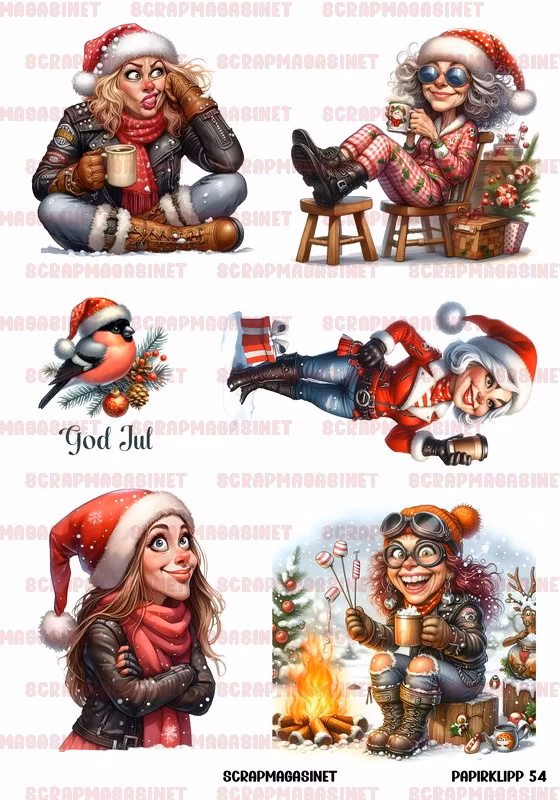 Papirklipp 54 - JuleBabes A4