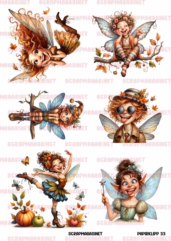 Papirklipp 33 - Høstfeer A4