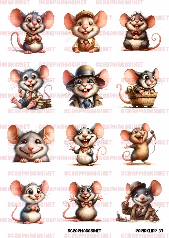 Papirklipp 37 - Mus A4