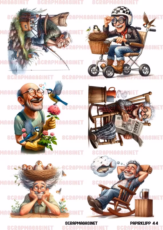 Papirklipp 44 - Gamle gubbers gode liv A4