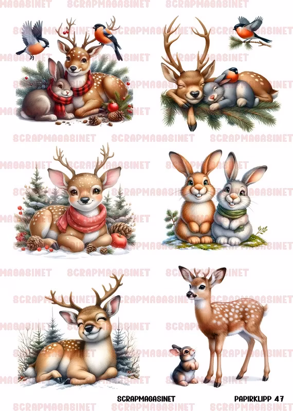 Papirklipp 47 - Rådyr og harer A4