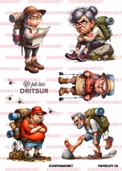 Papirklipp 68 - Ut på tur DRITSUR A4