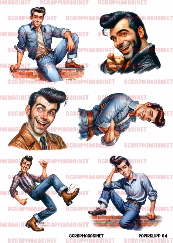 Papirklipp 64 - 50s Hønks A4