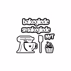 Bakeglede, selvklebende laserkutt på plate 9x14cm