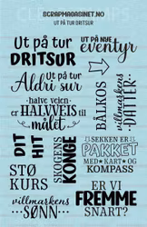 A5 stempelplate - Ut på tur aldri sur