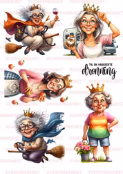 Rispapir - 10 Vaskeekte dronninger A4