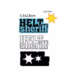 Helt sheriff m/skygge