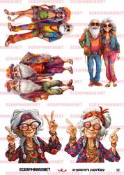 Papirklipp 12 - Hippie