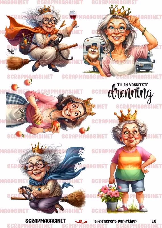Papirklipp 10 - Vaskeekte dronninger