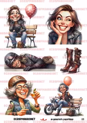 Papirklipp 25 - Bikerbabes