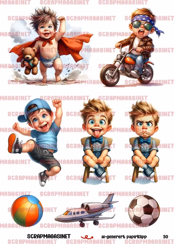 Papirklipp 30 - Barn