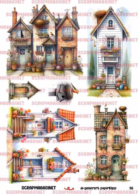 NYHET! Papirklipp 36 - Hus