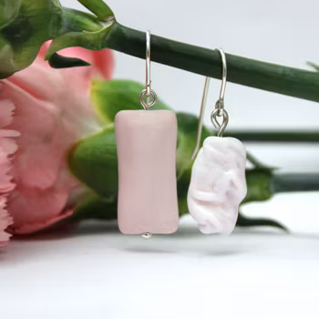 Tuggummiörhängen rosa