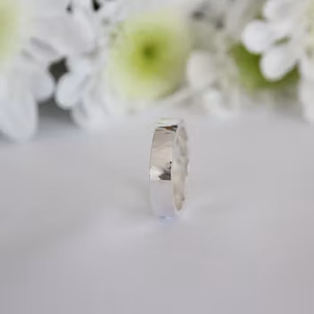 Hamrad silverring