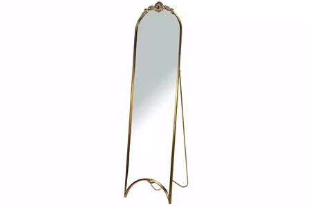 Golvspegel Ornament Guld