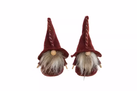 Tomte Stående Mörkröd