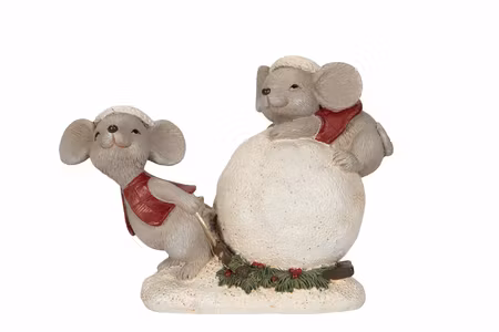 Möss Med Snöboll Poly