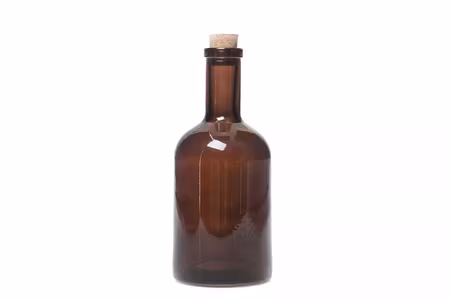 Glasflaska/Kork Mörkbrun