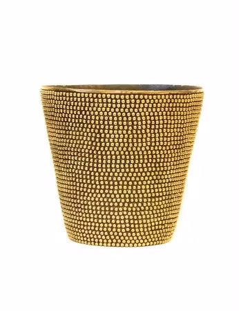 Vase iron & brass
