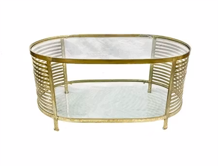 Soffbord Striped Oval Coffee Table
