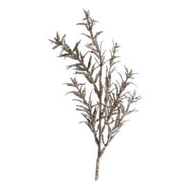 Fleur Gren med blad & glitter